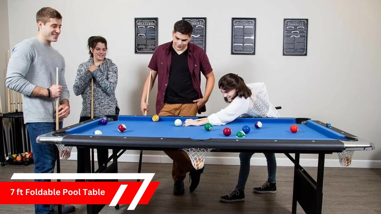 7 ft foldable pool table