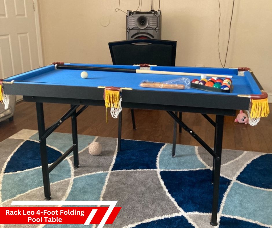 Rack Leo 4-Foot Folding Pool Table