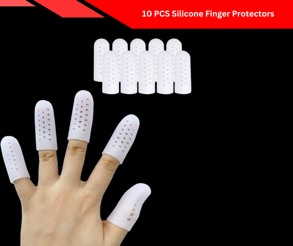 10 PCS Silicone Finger Protectors