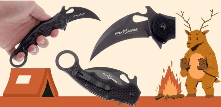 Black Emerson Wave Folding Karambit