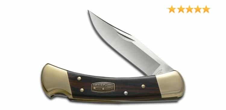 Buck 110 Folding Hunter Wooden Pocket Knife Knives