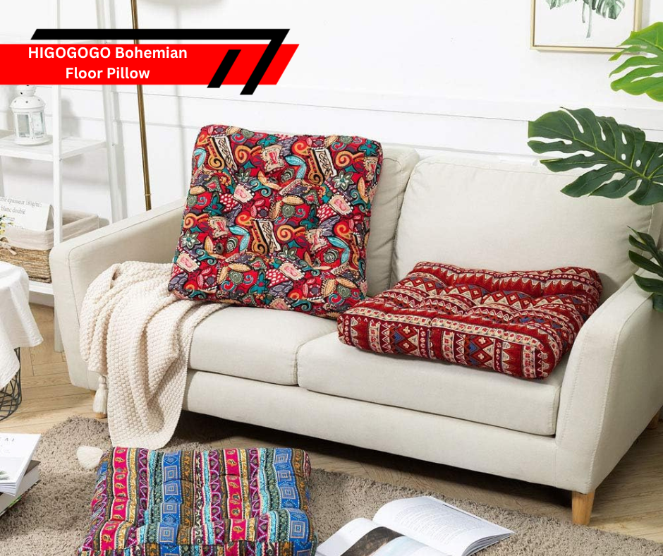 HIGOGOGO Bohemian Floor Pillow