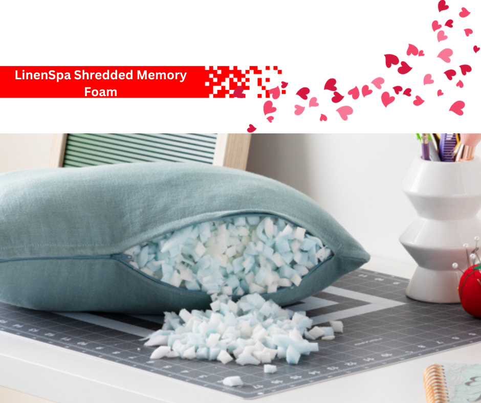 LinenSpa Shredded Memory Foam