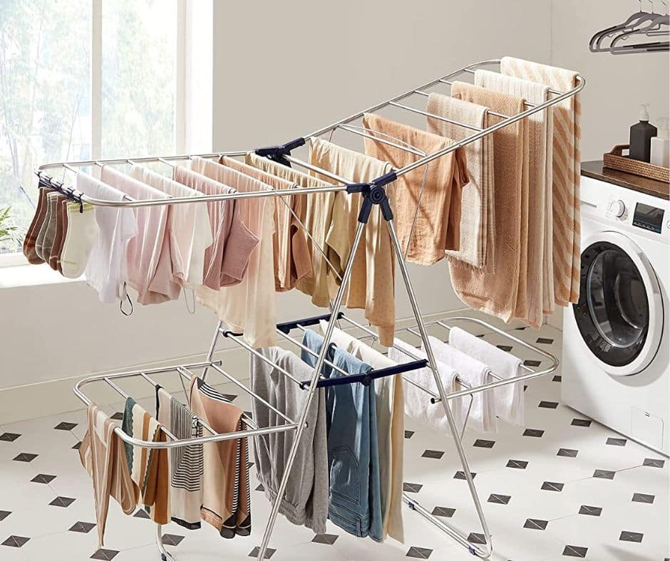 Songmics Foldable Clothes Drying Rack