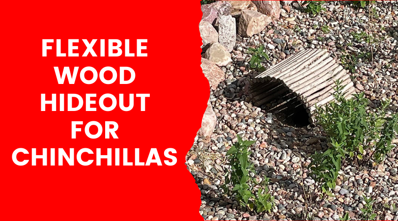Flexible Wood Hideout for Chinchillas