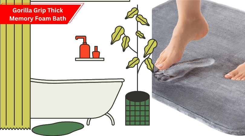 Gorilla Grip Thick Memory Foam Bath Mat
