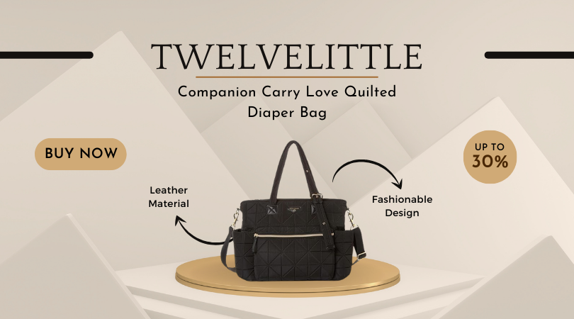 TWELVElittle Companion Carry Love Quilted Diaper Bag
