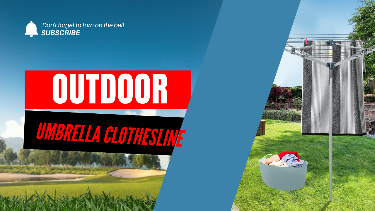outdoor umbrella clothesline