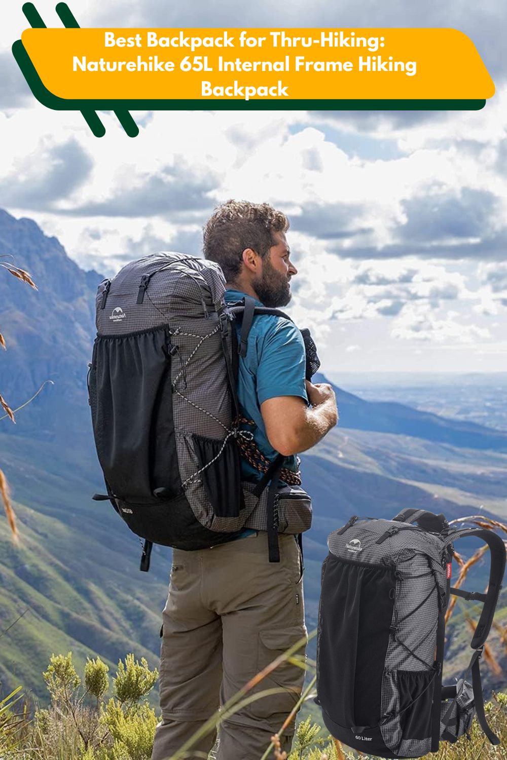 Best Backpack for Thru-Hiking Naturehike 65L Internal Frame Hiking Backpack