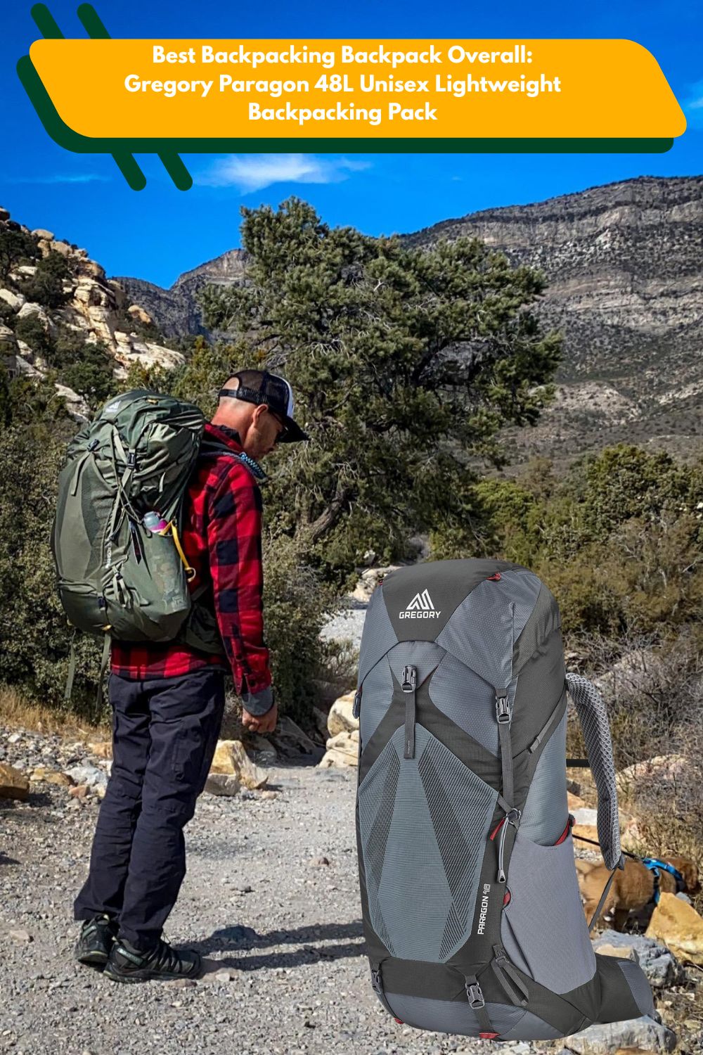 Gregory Paragon 48L Unisex Lightweight Backpacking Pack